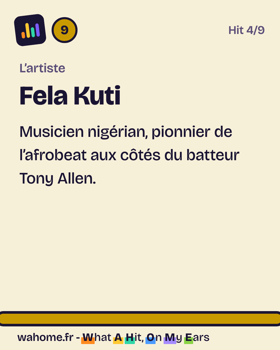 Slide 3 sur 5 : Water No Get Enemy, Fela Kuti, l’artiste