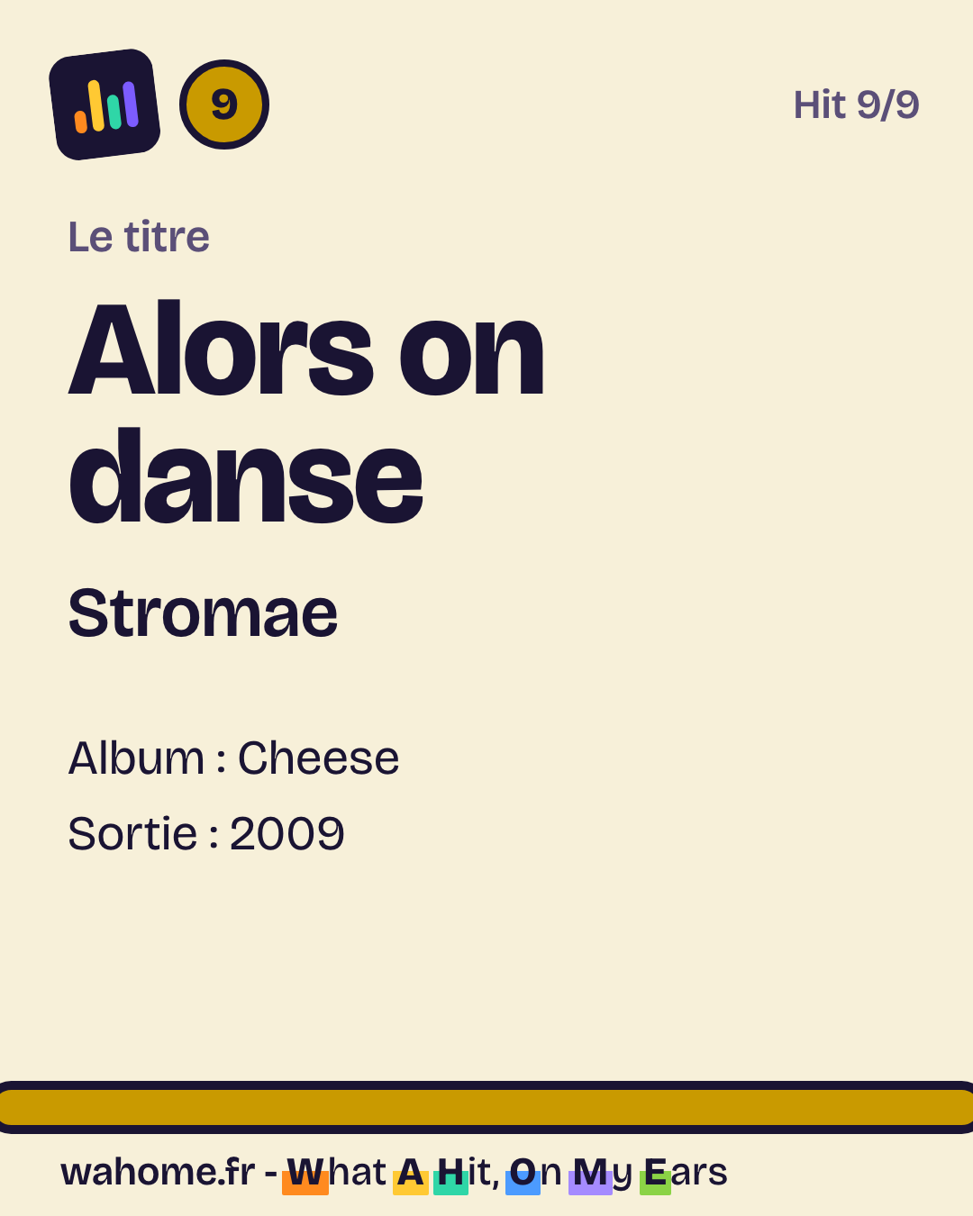 Slide 2 sur 5 : Alors on danse, Stromae, le titre