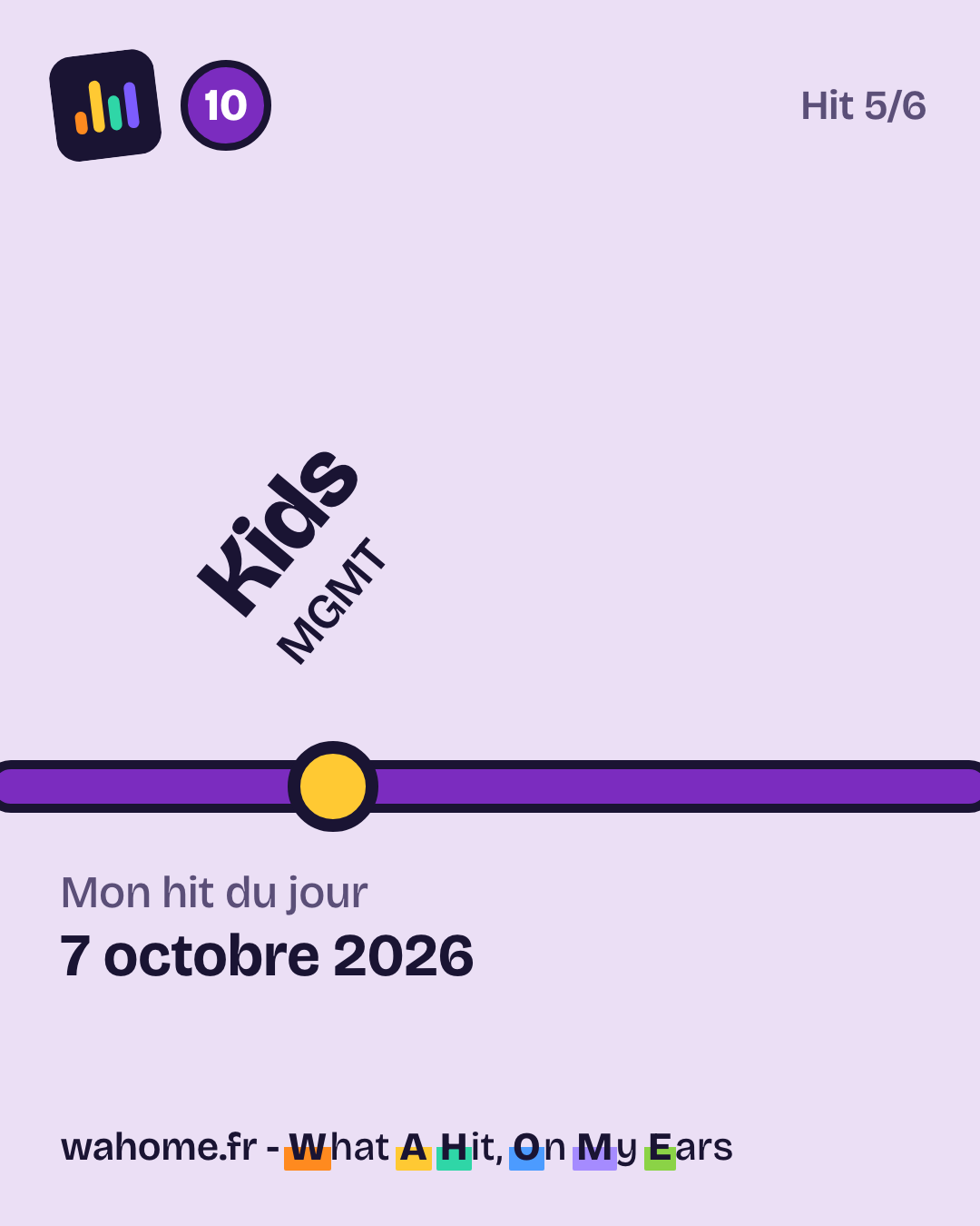 Slide 1 sur 5 : Kids, MGMT, le hit du jour
