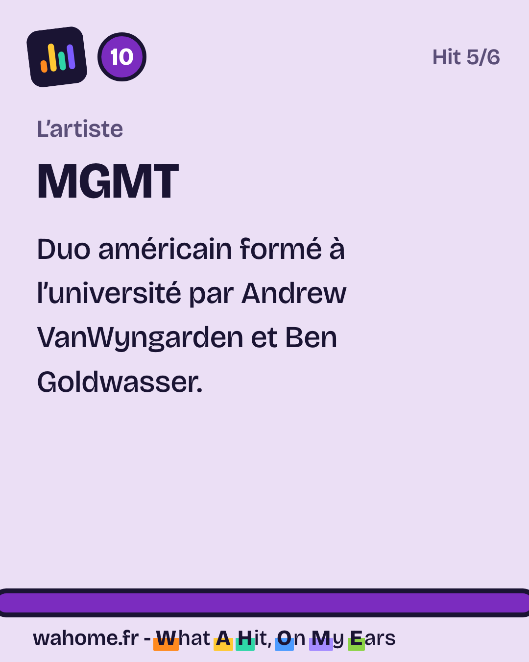 Slide 3 sur 5 : Kids, MGMT, l’artiste